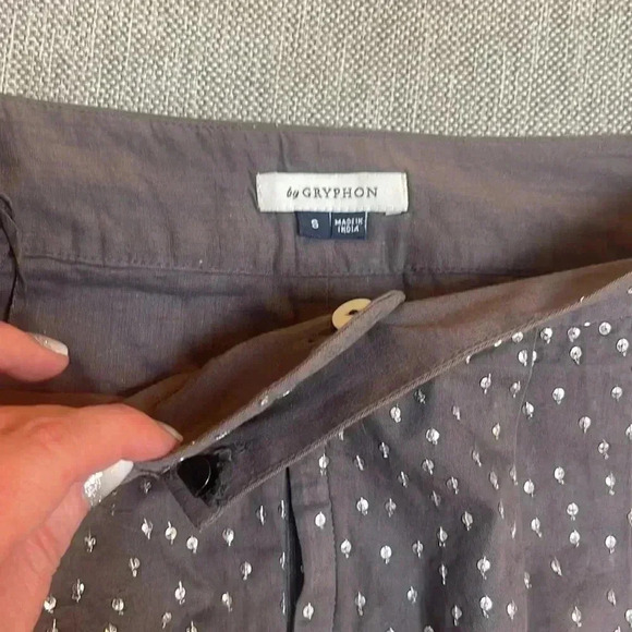 Gryphon Sequin Grey Mini Skirt - Picture 2 of 4